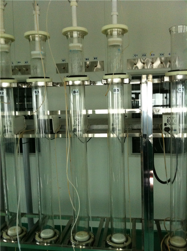 Glass-plastic compression column